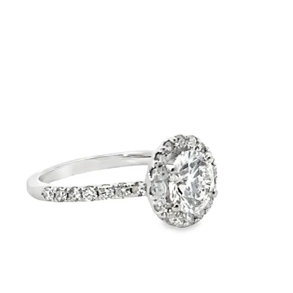 1.58ct Round Lab Grown Diamond Center Halo Engagement Ring 850-00179 Image 3 Monarch Jewelry Winter Park, FL
