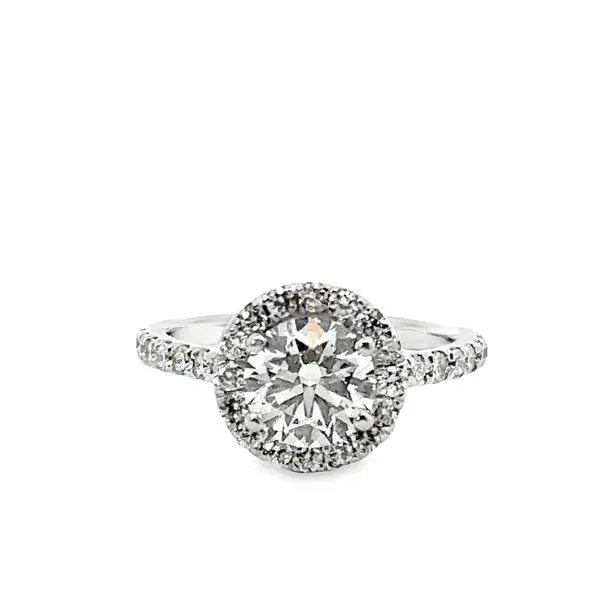 1.58ct Round Lab Grown Diamond Center Halo Engagement Ring 850-00179 Image 4 Monarch Jewelry Winter Park, FL