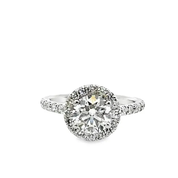 1.58ct Round Lab Grown Diamond Center Halo Engagement Ring 850-00179 Monarch Jewelry Winter Park, FL