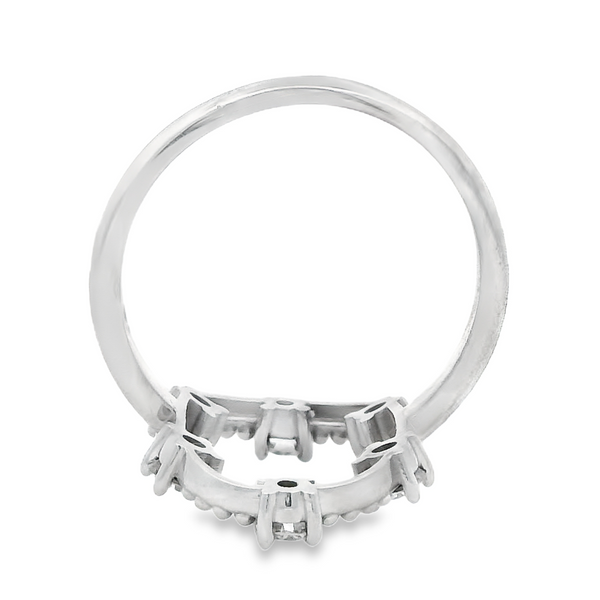 14K White Gold Lab Grown Diamond Open Style Fashion Ring Image 3 Monarch Jewelry Winter Park, FL