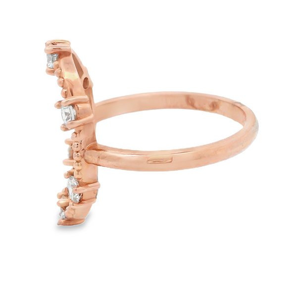 14K Rose Gold Lab Grown Diamond Ring Image 2 Monarch Jewelry Winter Park, FL