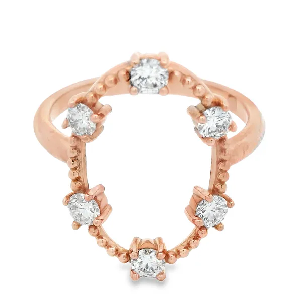 14K Rose Gold Lab Grown Diamond Open Style Fashion Ring Monarch Jewelry Winter Park, FL