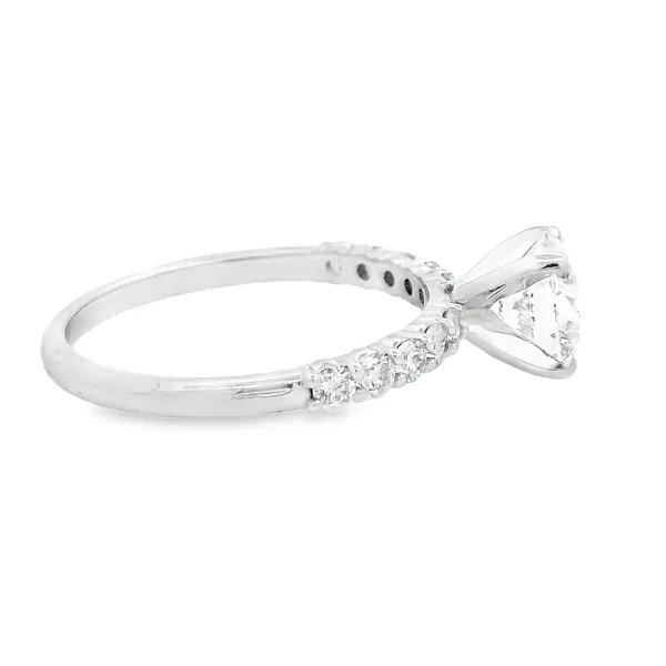14K White Gold Lab Grown Diamond Solitaire Engagement Ring Image 3 Monarch Jewelry Winter Park, FL