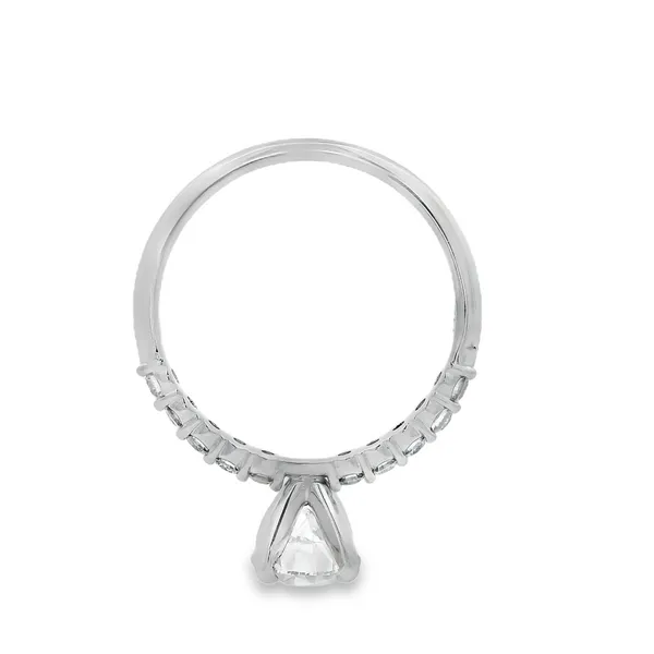 14K White Gold Lab Grown Diamond Solitaire Engagement Ring Image 4 Monarch Jewelry Winter Park, FL