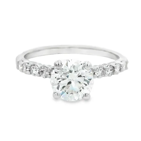 14K White Gold Lab Grown Diamond Solitaire Engagement Ring Monarch Jewelry Winter Park, FL