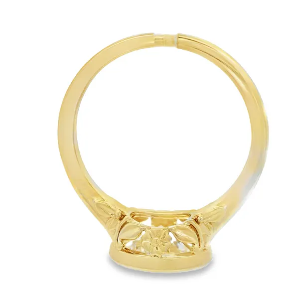 14K Yellow Gold Lab Grown Diamond Bezel Engagement Ring Image 3 Monarch Jewelry Winter Park, FL