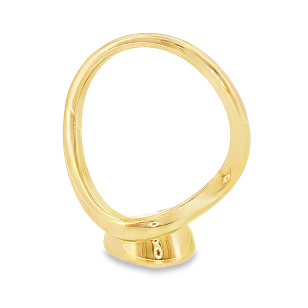 14K Yellow Gold Lab Grown Diamond Bezel Engagement Ring Image 5 Monarch Jewelry Winter Park, FL