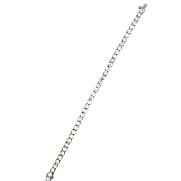 14K White Gold Lab Grown Diamond Tennis Bracelet Image 2 Monarch Jewelry Winter Park, FL