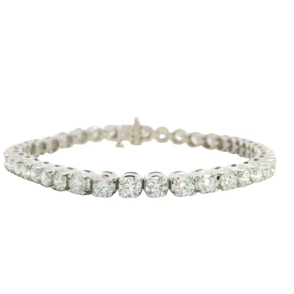 14K White Gold Lab Grown Diamond Tennis Bracelet Image 3 Monarch Jewelry Winter Park, FL