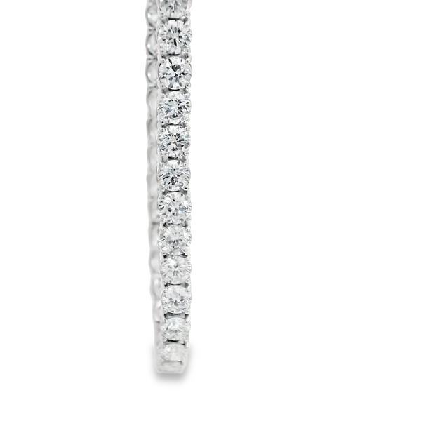 14K White Gold Lab Grown Diamond Tennis Bracelet Image 2 Monarch Jewelry Winter Park, FL