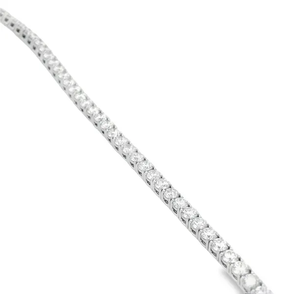 14K White Gold Lab Grown Diamond Tennis Bracelet Image 2 Monarch Jewelry Winter Park, FL