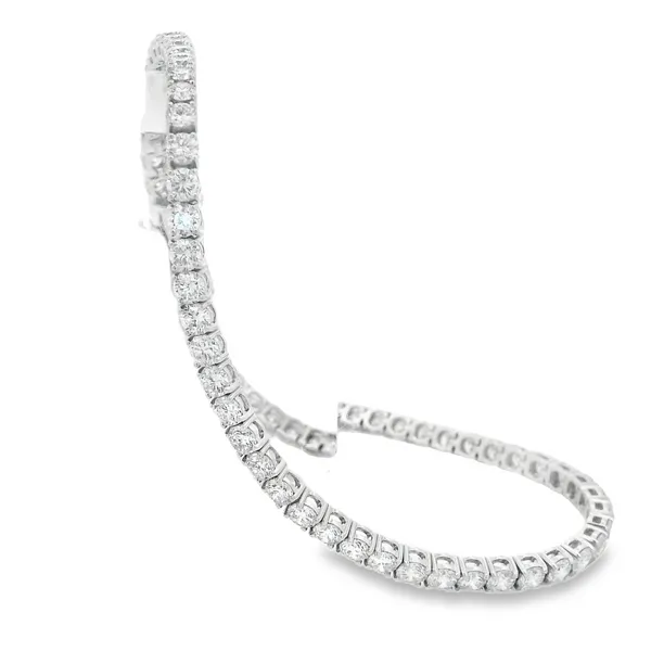 14K White Gold Lab Grown Diamond Tennis Bracelet Image 3 Monarch Jewelry Winter Park, FL