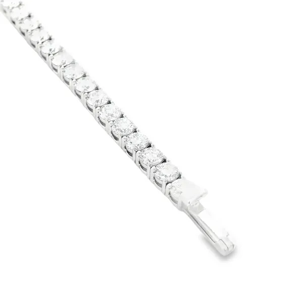 14Karat White Gold Lab Grown Diamond Tennis Bracelet Image 2 Monarch Jewelry Winter Park, FL