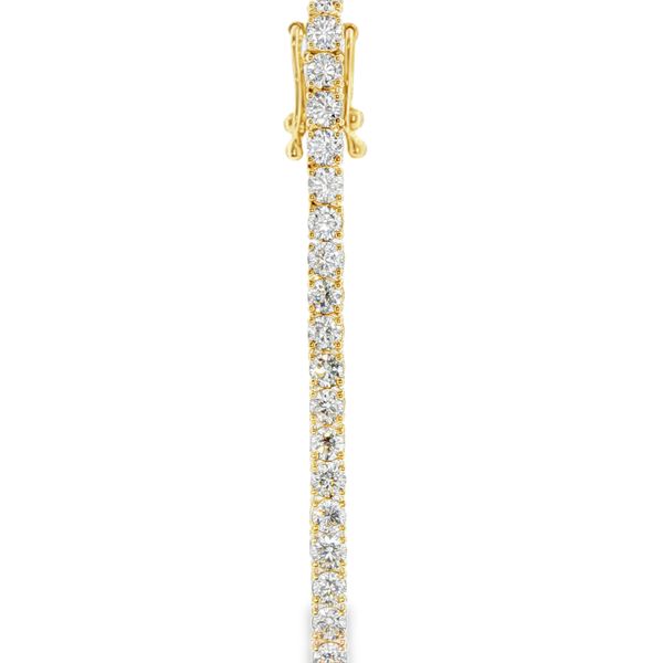 14K Yellow Gold Lab Grown Diamond Tennis Bracelet Image 3 Monarch Jewelry Winter Park, FL