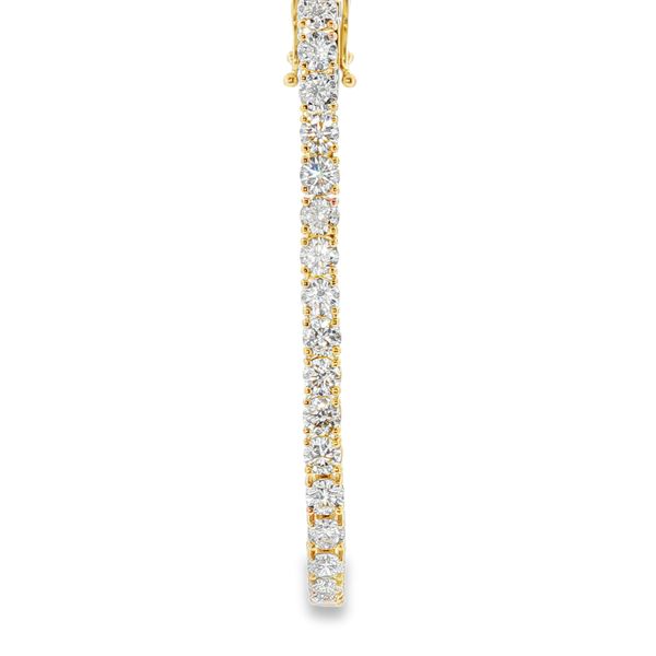 14K Yellow Gold Lab Grown Diamond Tennis Bracelet Image 3 Monarch Jewelry Winter Park, FL