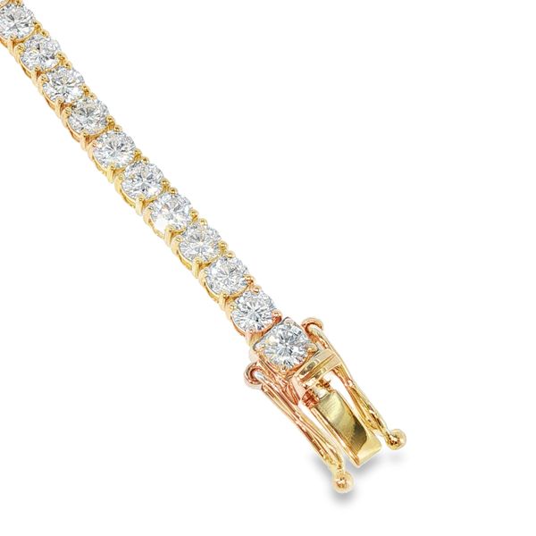 14K Yellow Gold Lab Grown Diamond Tennis Bracelet Monarch Jewelry Winter Park, FL