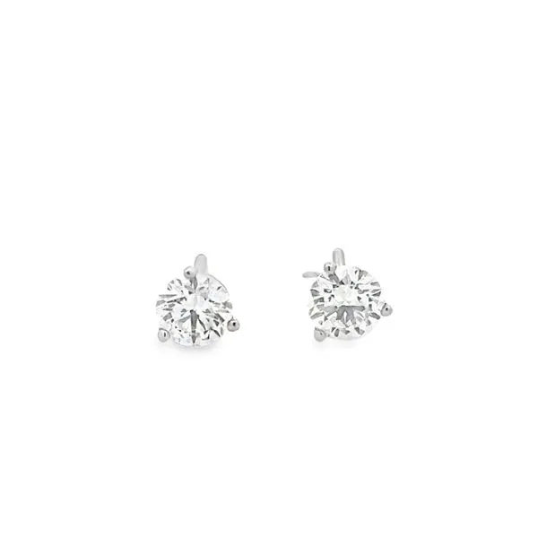 White 14K Gold Lighthouse Lab Grown Diamond Earrings Monarch Jewelry Winter Park, FL