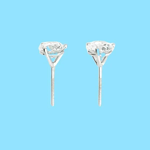 2.02ctw Lab Grown Diamond Studs, 14KW 860-00136 Image 3 Monarch Jewelry Winter Park, FL