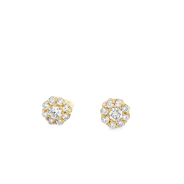 Lab grown diamon earring cluster with 0.50ct diamonds 850-00149 Monarch Jewelry Winter Park, FL