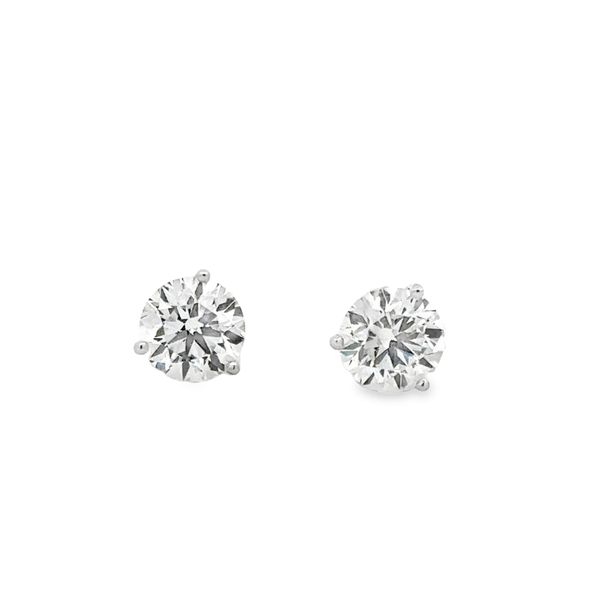 14K White Gold 4.02ctw Lab Grown Diamond Earrings Monarch Jewelry Winter Park, FL
