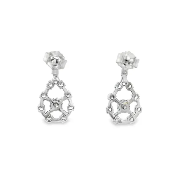 14K White Gold Lab Grown Diamond Earrings Image 3 Monarch Jewelry Winter Park, FL