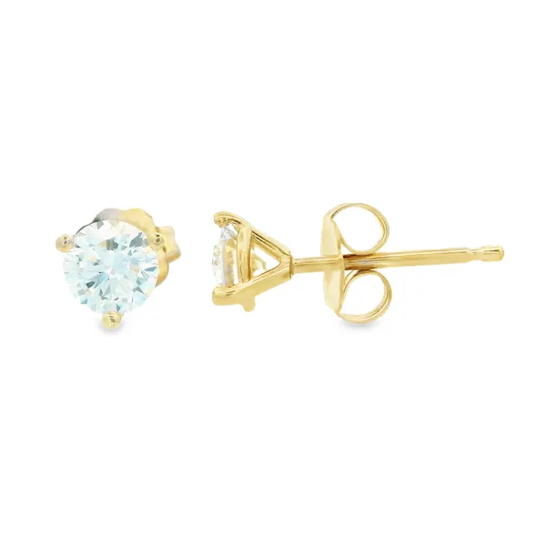 14K Yellow Gold Lab Grown Diamond Stud Earrings Monarch Jewelry Winter Park, FL