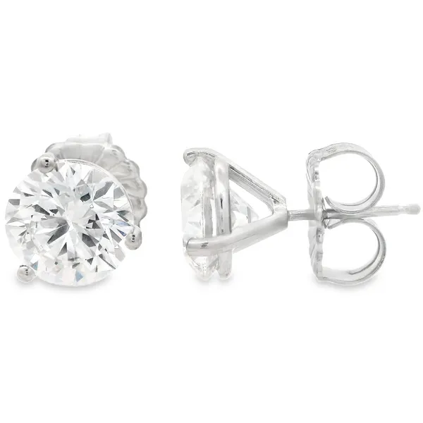 14K White Gold Lab Grown Diamond Stud Earrings Monarch Jewelry Winter Park, FL