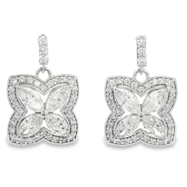 14K White Gold Lab Grown Diamond Earrings Monarch Jewelry Winter Park, FL