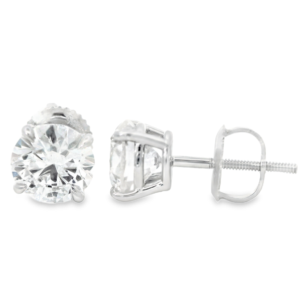 14K White Gold Lab Grown Diamond Earrings Monarch Jewelry Winter Park, FL
