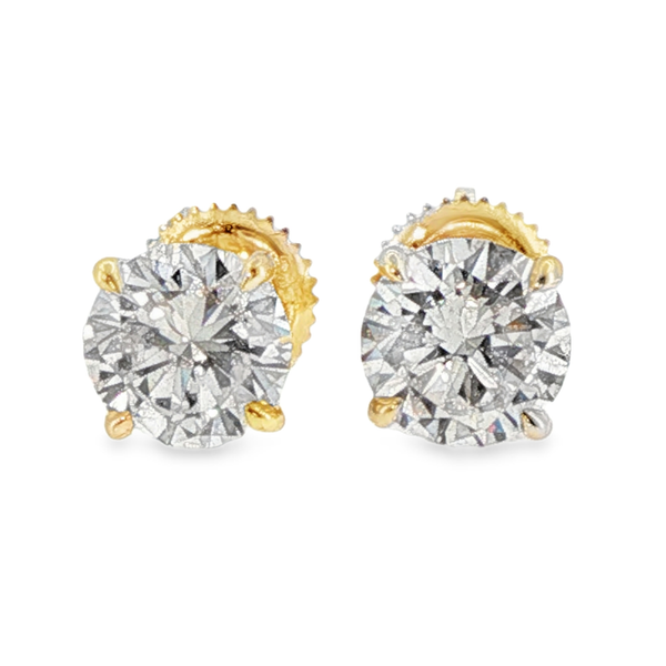 14K Yellow Gold Lab Grown Diamond Earrings Monarch Jewelry Winter Park, FL