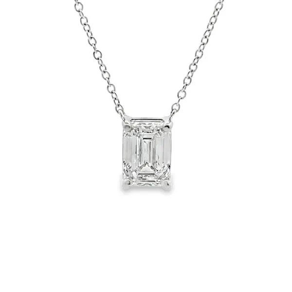 14KW 2.09ctw Emerald Cut Lab Grown Diamond Pendant 880-00079 Monarch Jewelry Winter Park, FL