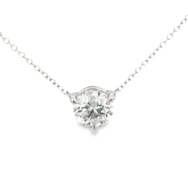 14KW 1.60ctw Lab Grown Diamond Solitaire Necklace Monarch Jewelry Winter Park, FL