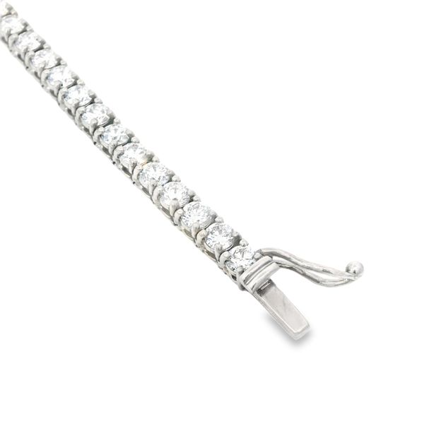 14K White Gold Lab Grown Diamond Tennis Necklace Image 2 Monarch Jewelry Winter Park, FL