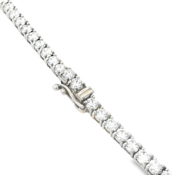 14K White Gold Lab Grown Diamond Tennis Necklace Image 3 Monarch Jewelry Winter Park, FL