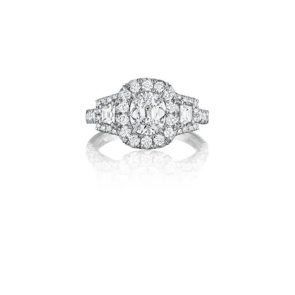 18K Halo Engagement Ring Moore Jewelers Laredo, TX
