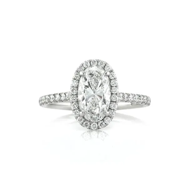 18K White Gold Diamond Engagement Ring Moore Jewelers Laredo, TX