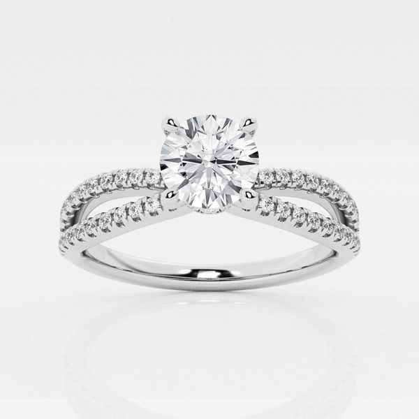 18K White Gold Diamond Engagement Ring Moore Jewelers Laredo, TX