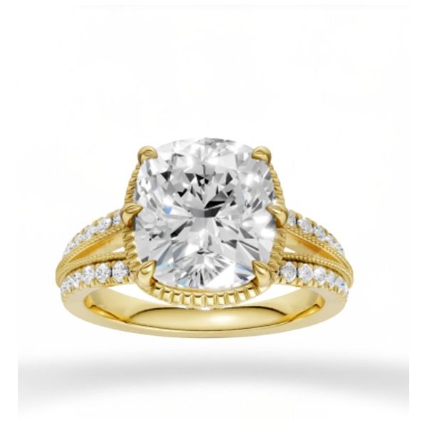 14K Yellow Gold Lab Grown Diamond Engagement Ring Moore Jewelers Laredo, TX