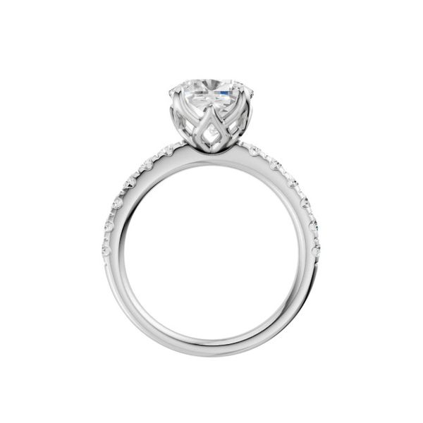 14K White Gold Lab Grown Diamond Engagement Ring Image 3 Moore Jewelers Laredo, TX