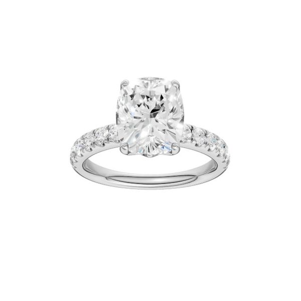14K White Gold Lab Grown Diamond Engagement Ring Moore Jewelers Laredo, TX