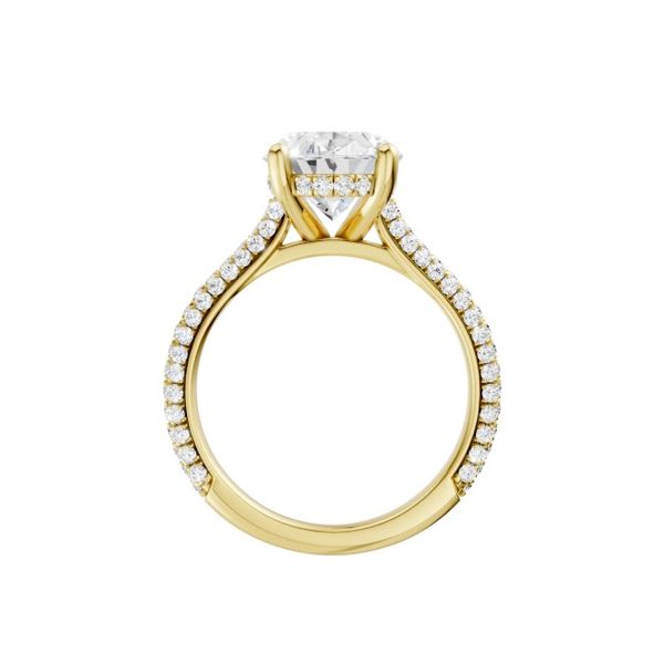 14K White Gold Hidden Halo Labgrown Diamond Engagement Ring Image 3 Moore Jewelers Laredo, TX