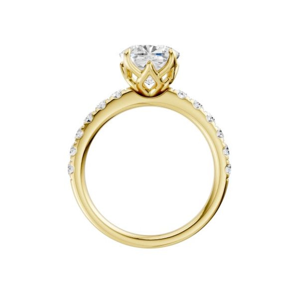 14K Yellow Gold Lab Grown Diamond Engagement Ring Image 3 Moore Jewelers Laredo, TX