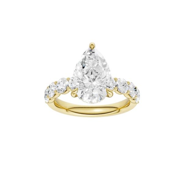 14K Yellow Gold Lab Grown Diamond Engagement Ring Image 2 Moore Jewelers Laredo, TX