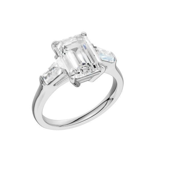 14K White Gold Lab Grown Diamond Engagement Ring Image 2 Moore Jewelers Laredo, TX