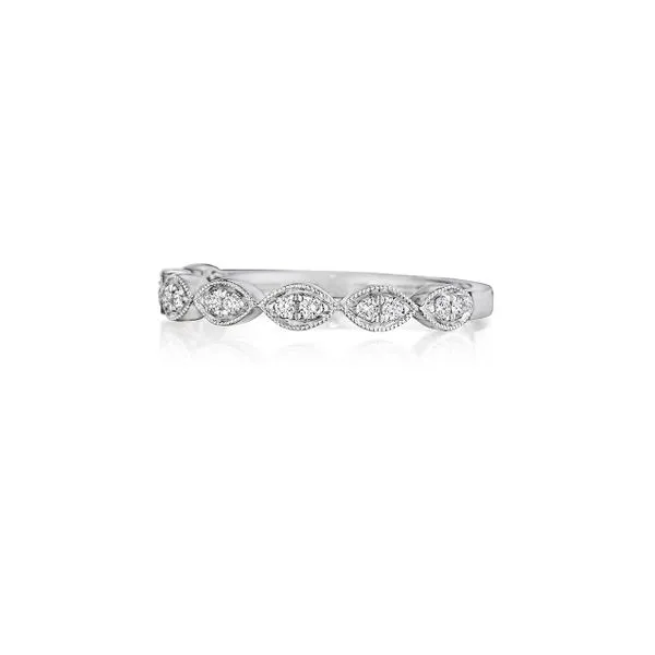 14K White Gold Half Anniversary Wedding Band Moore Jewelers Laredo, TX