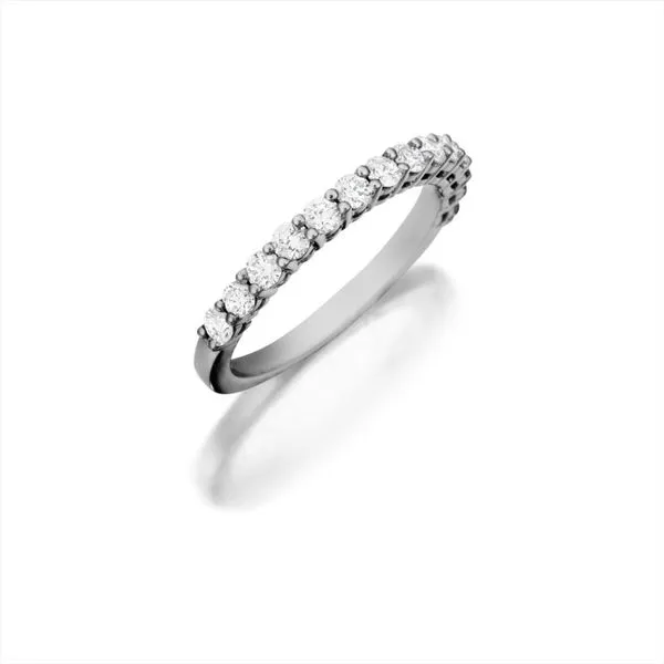 14K White Gold Half Anniversary Wedding Band Moore Jewelers Laredo, TX