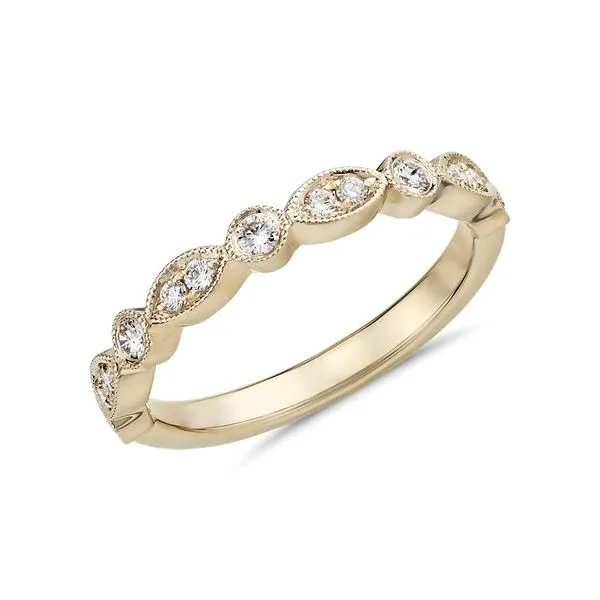 14K Yellow Gold Half Anniversary Wedding Band Moore Jewelers Laredo, TX