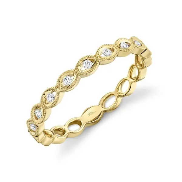 14K Yellow Gold Half Anniversary Diamond Band Moore Jewelers Laredo, TX