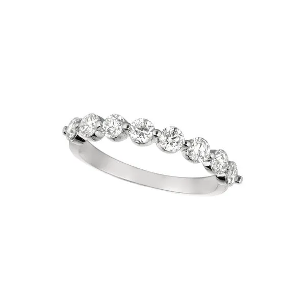 14K White Gold Half Anniversary Wedding Band Moore Jewelers Laredo, TX