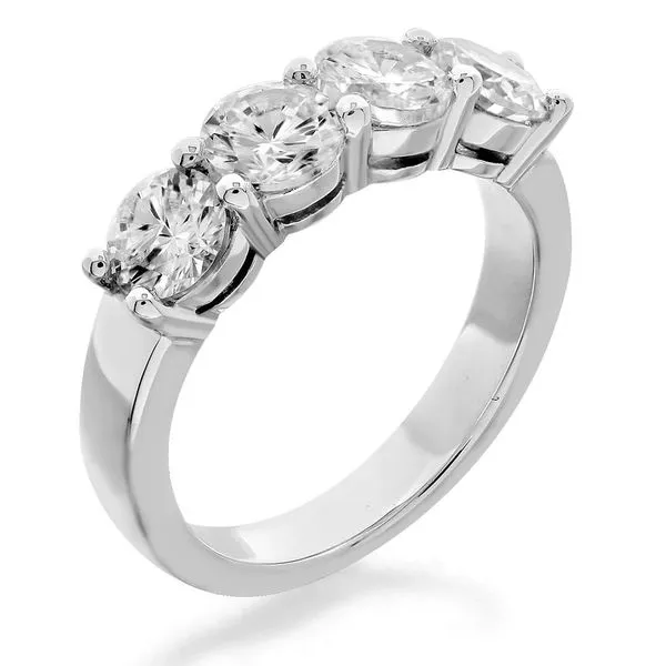 14K White Gold Half Anniversary Diamond Wedding Band Moore Jewelers Laredo, TX